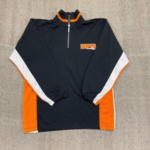 vintage‎ south pole long sleeve shirt mens large black 1990s 1/4 zip
